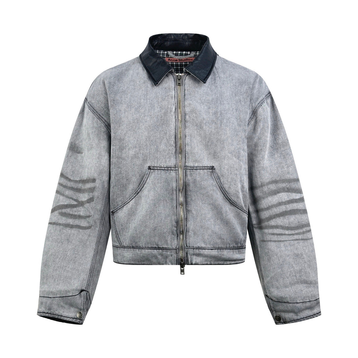 Falection FW26 Faded Denim Bomber Jacket