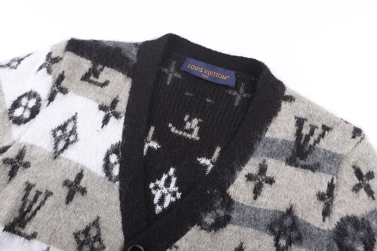 Falection FW26 Monogram Mohair Cardigan in 2 Colors