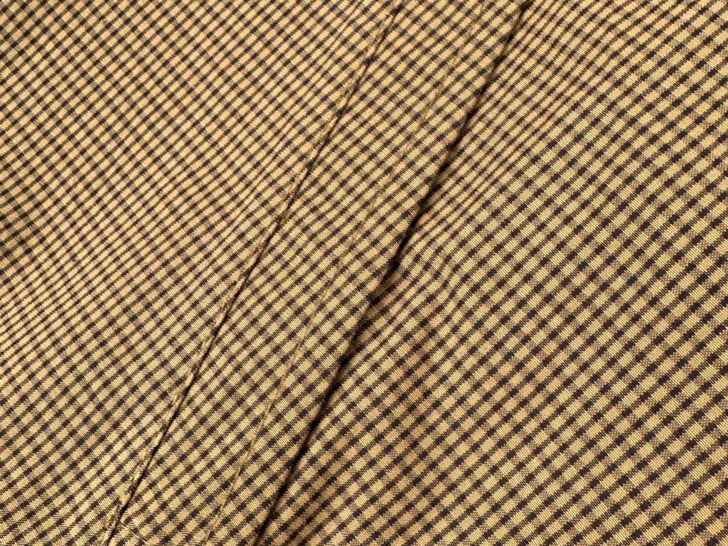 Falection FW26 Caramel Gingham Check Blouson Jacket