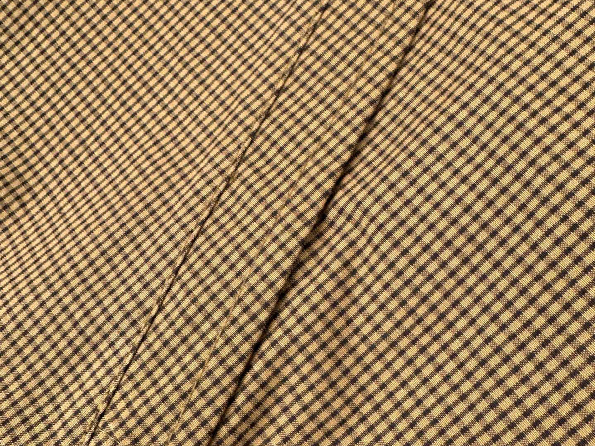 Falection FW26 Caramel Gingham Check Blouson Jacket