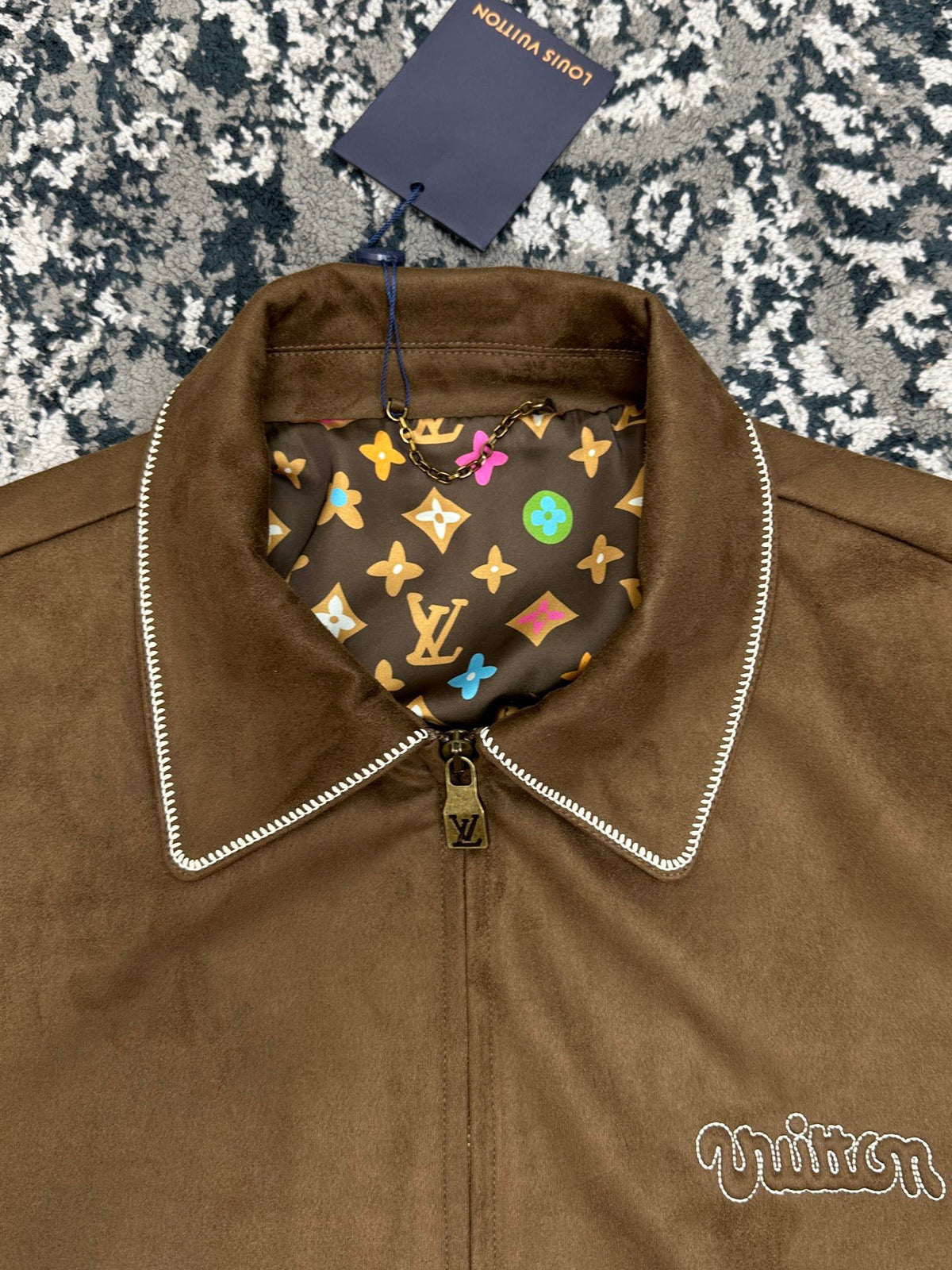 Falection FW26 Suede Calfskin Bomber Jacket