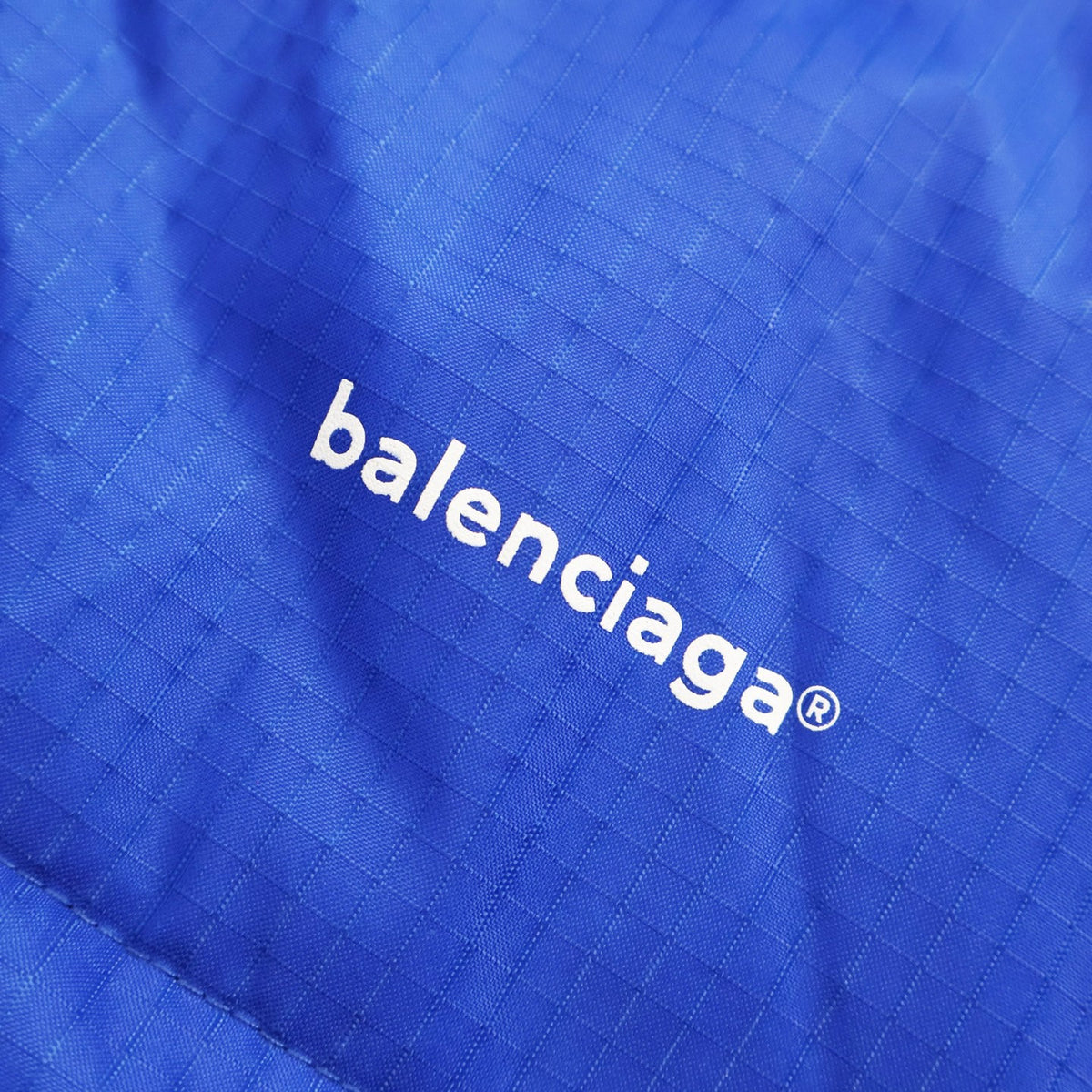 Falection FW26 Quilted Logo Puffer Jacket in Blue