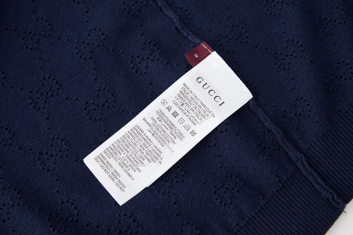 Falection FW26 Pointelle Cotton Silk Polo Shirt