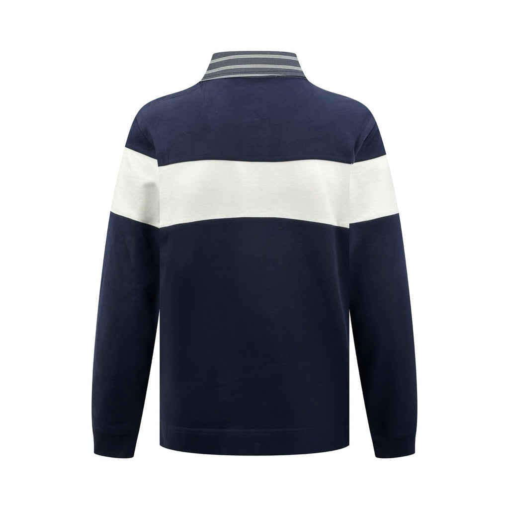 Falection FW26 Striped Polo Sweatshirt in 2 Colors