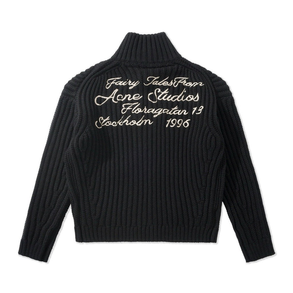 Falection FW26 Cable Knit Zip Fastening Cardigan