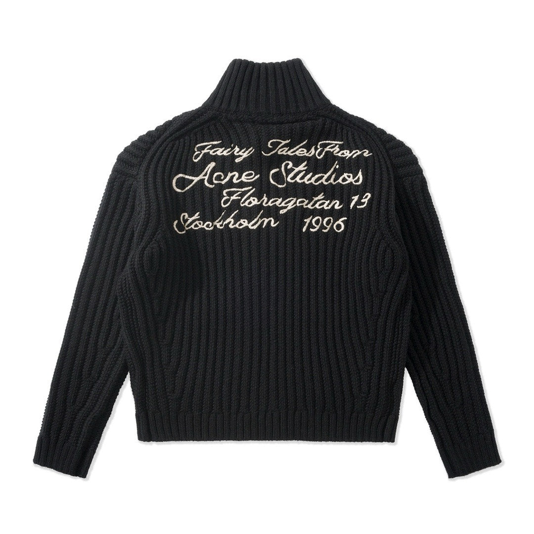 Falection FW26 Cable Knit Zip Fastening Cardigan