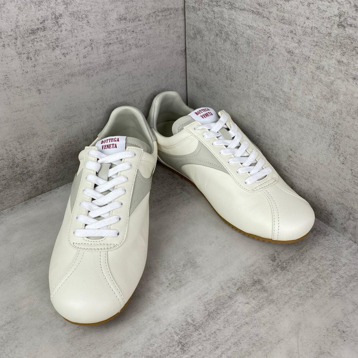 Falection FW26 Shot Sneaker in Alabaster and Silica Gray
