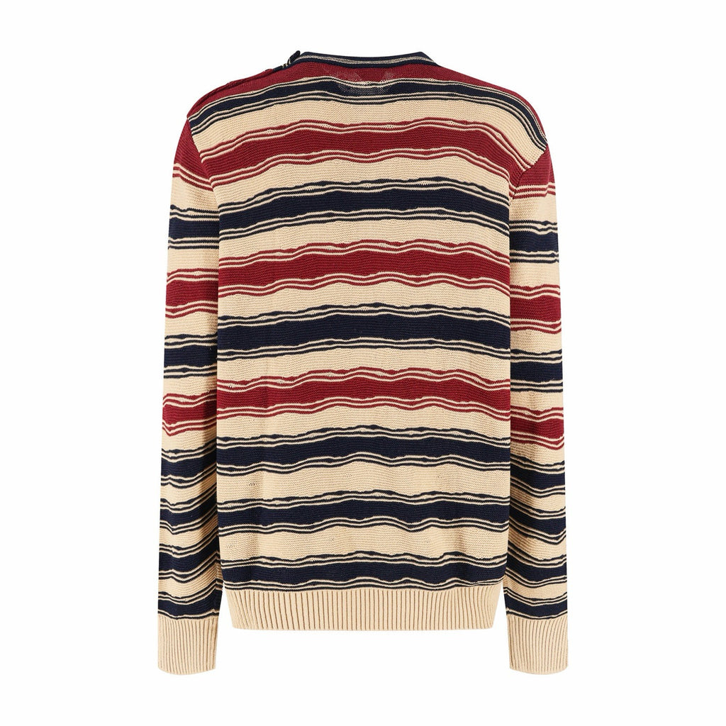 Falection BV FW26 Distroted Stripe Linen & Cotton Sweater
