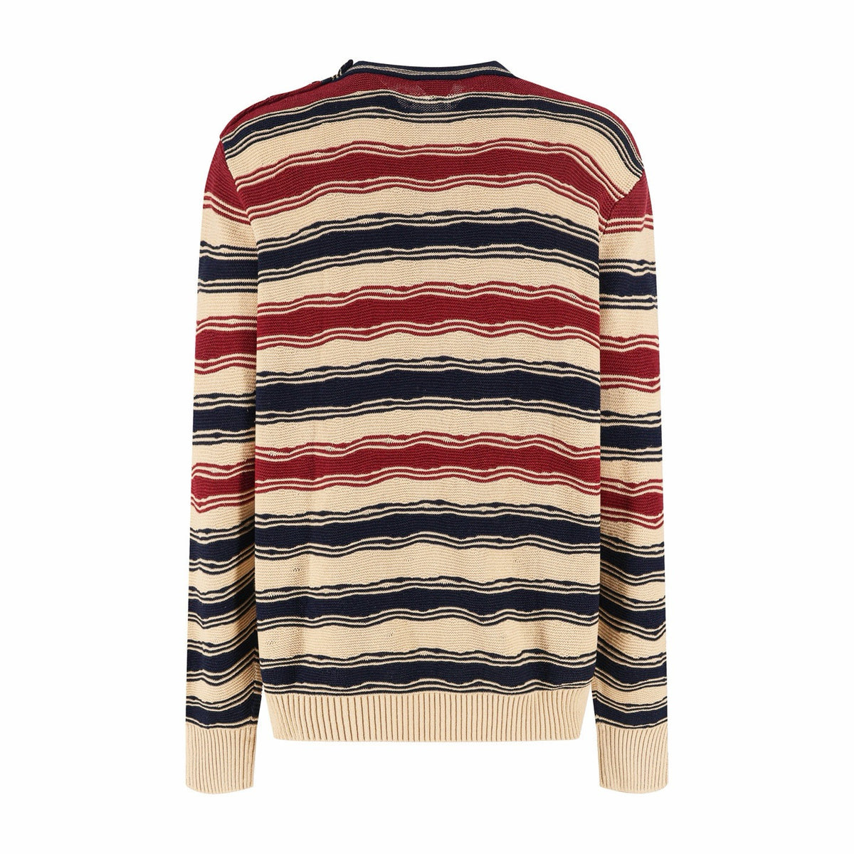Falection BV FW26 Distroted Stripe Linen & Cotton Sweater