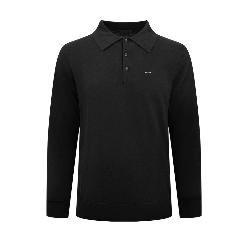 Falection FW26 Wool and Silk Polo Sweater in 4 Colors
