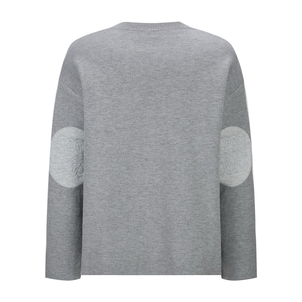 Falection FW26 Anagram Intarsia Wool Blend Sweater in 2 Colors