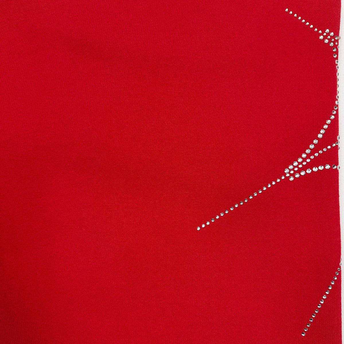 Falection Sp5der FW26 Rhinestone Embellished Sweatpants in Red