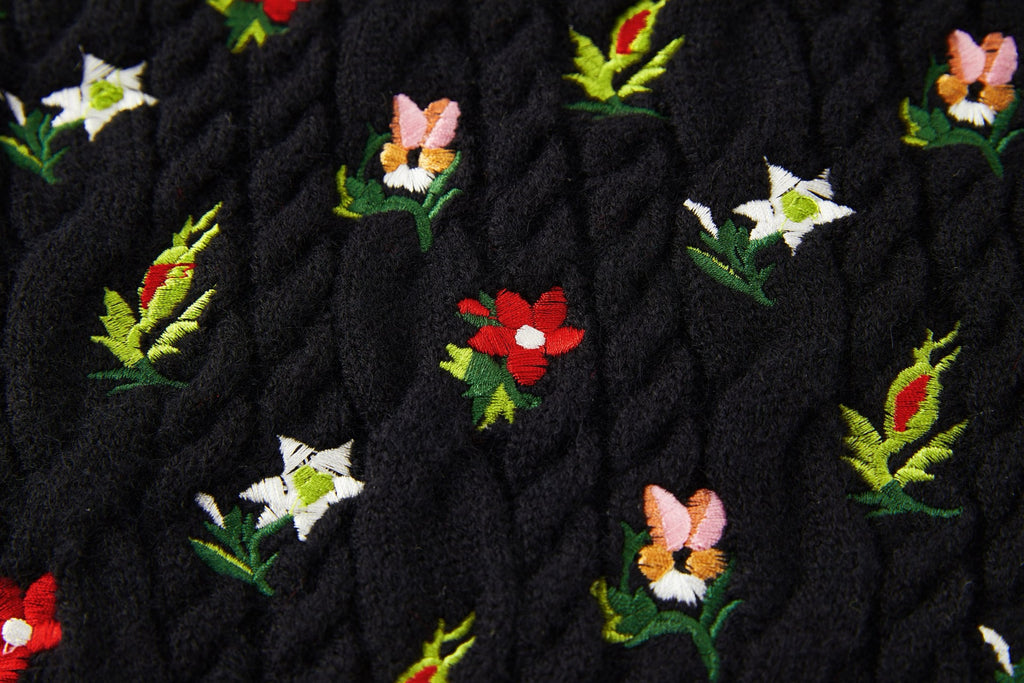 Falection FW26 floral Embroidered Sweater