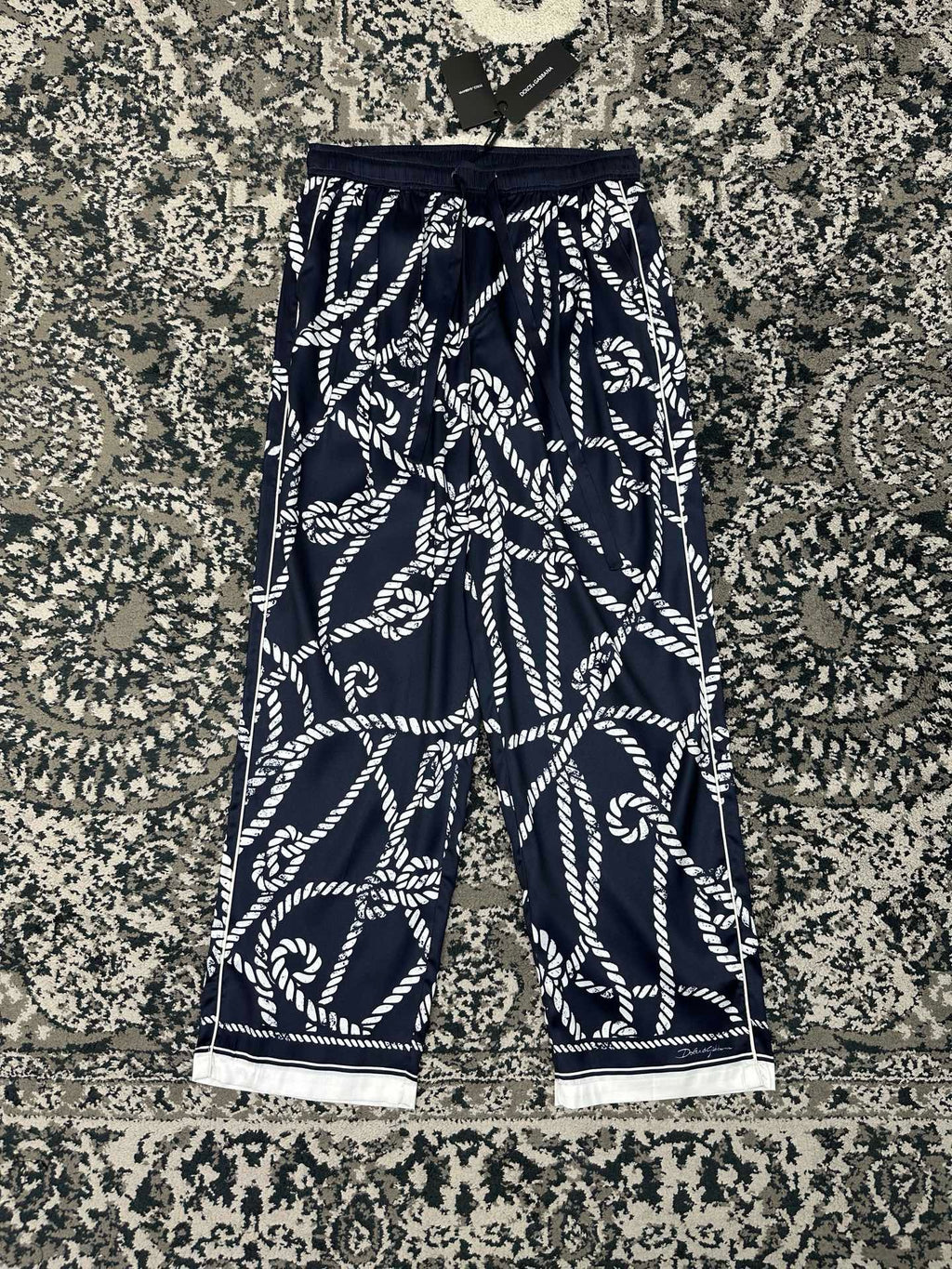 Falection FW26 Marina Print Silk Pants