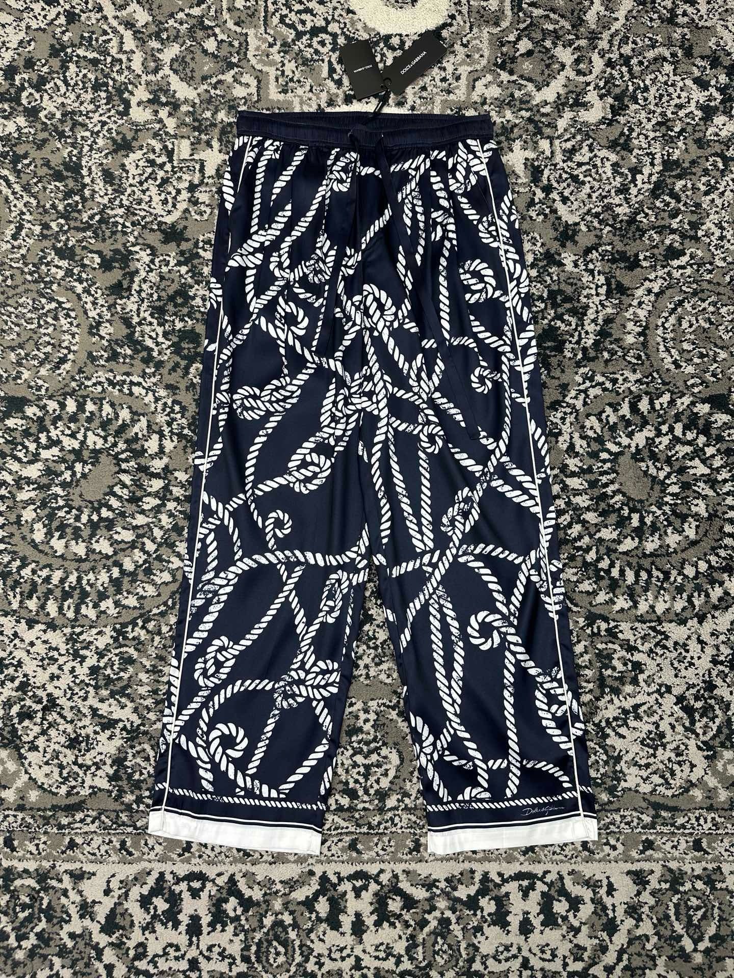 Falection FW26 Marina Print Silk Pants