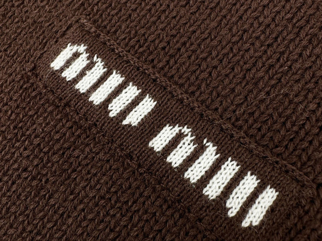 Falection FW26 Collared Cardigan in Brown