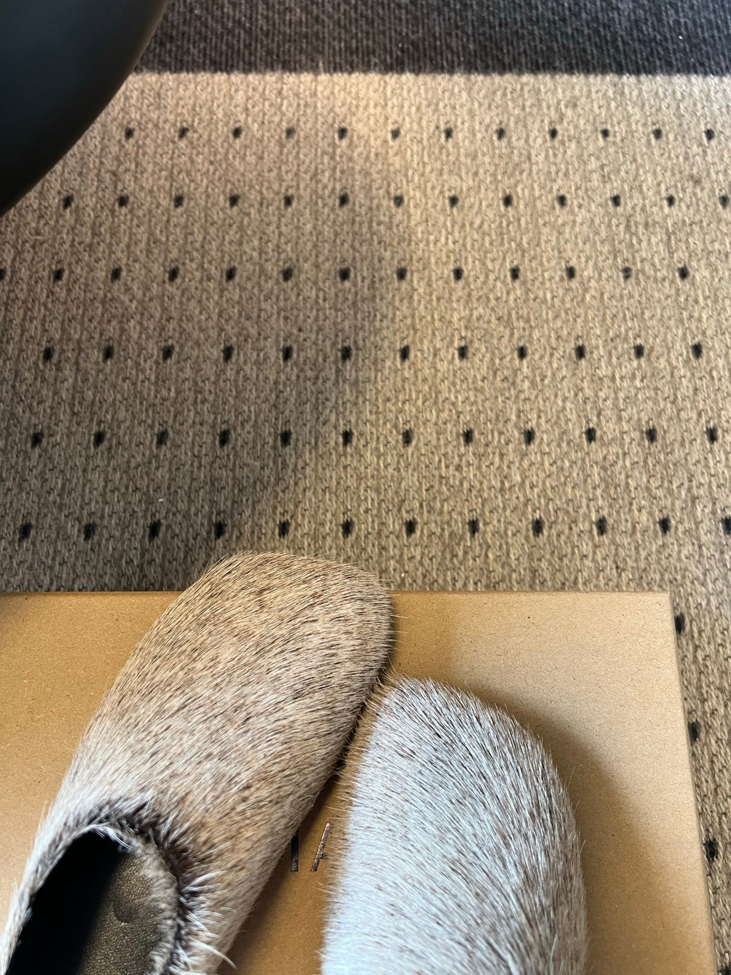 Falection LEM FW26 Glove Calf Hair Slip