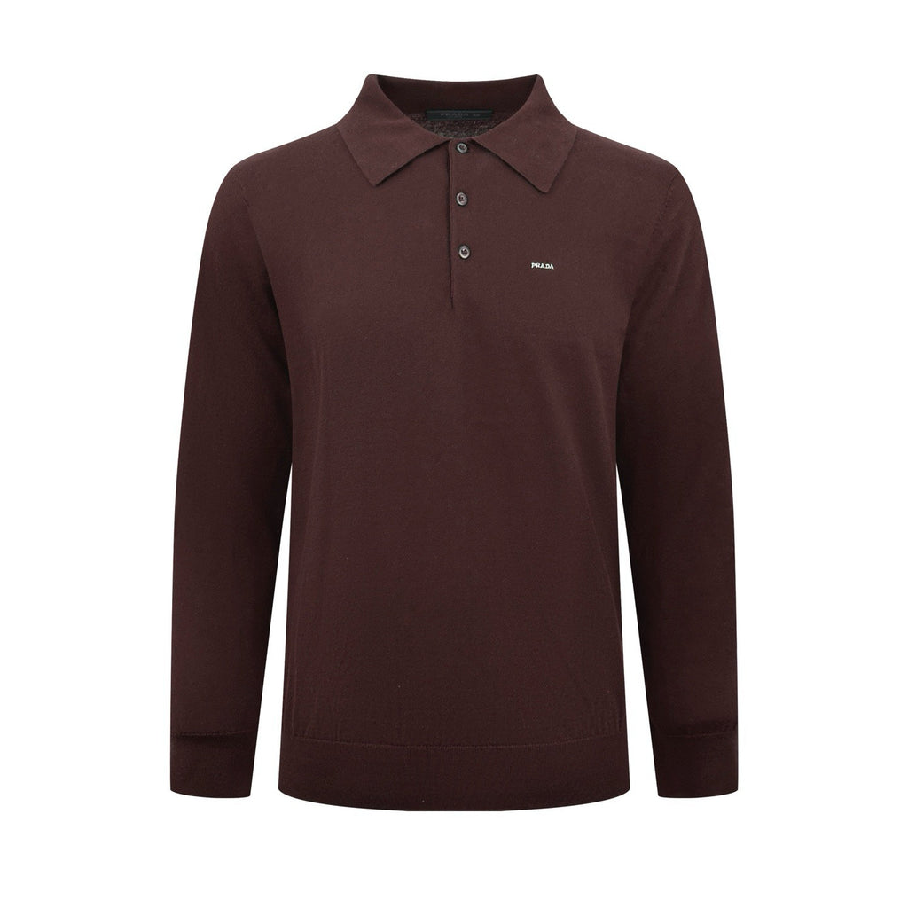 Falection FW26 Wool and Silk Polo Sweater in 4 Colors