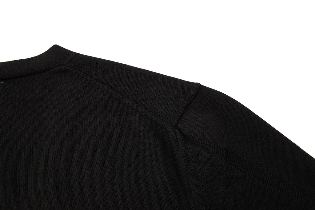 Falection FW26 Intarsia Knit V-Neck Cardigan