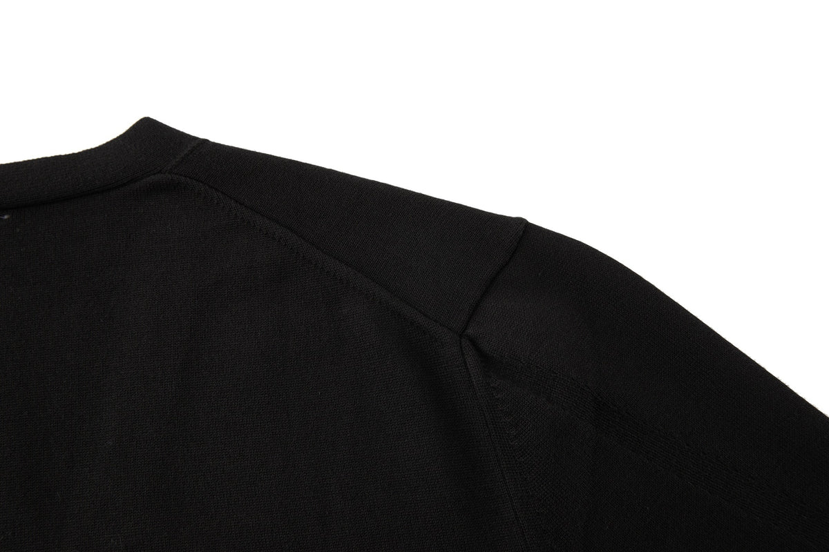 Falection FW26 Intarsia Knit V-Neck Cardigan
