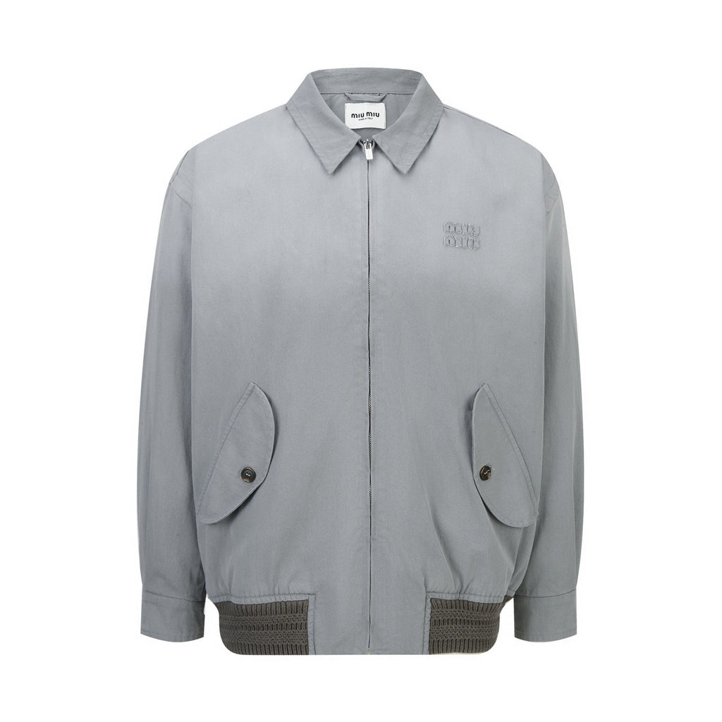 Falection FW26 Steel Gray old Twill Blouson Jacket