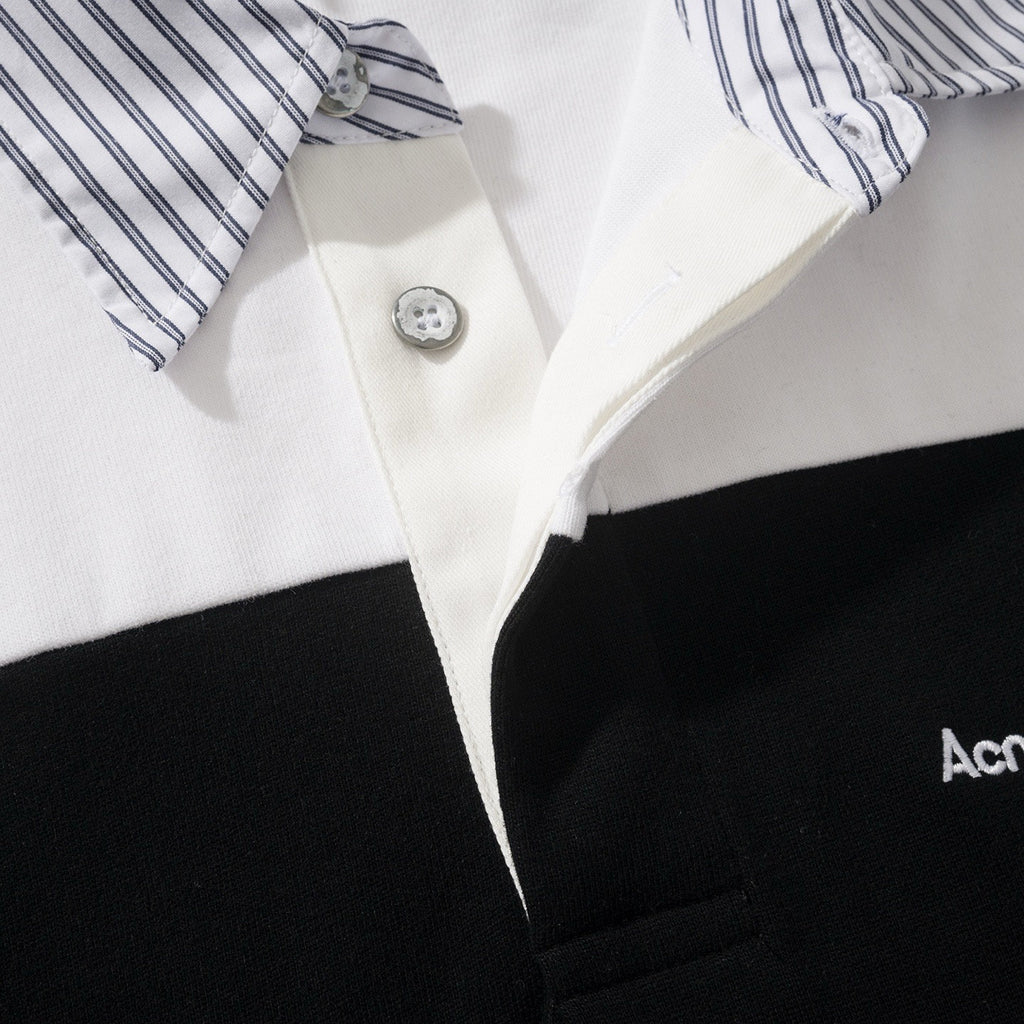 Falection FW26 Striped Polo Sweatshirt in 2 Colors