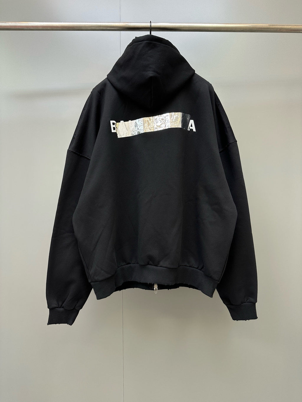 Falection FW26 Masking Tape Oversized Zip Up Hoodie