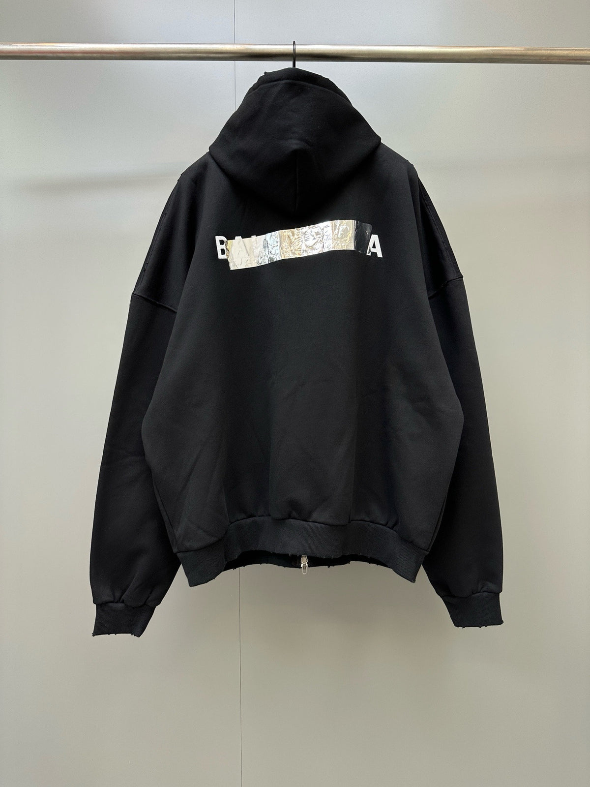 Falection FW26 Masking Tape Oversized Zip Up Hoodie