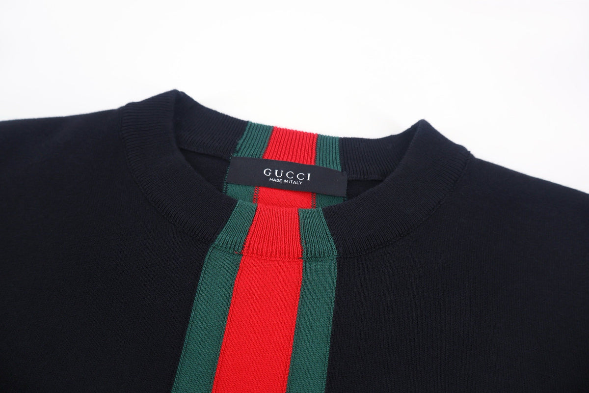Falection FW26 Web Stripe Cotton Sweater in 2 Colors