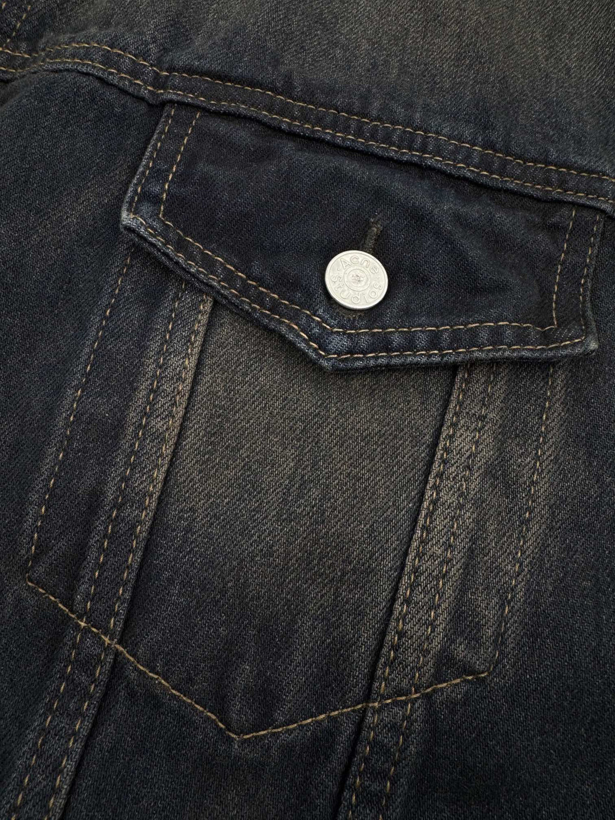 Falection FW26 Studded Washed Denim Jacket