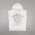 Falection Sp5der FW26 Rhinestone OG Web Sleeveless Hoodie