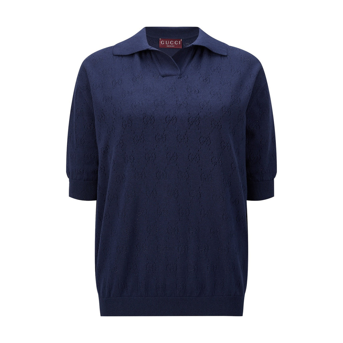 Falection FW26 Pointelle Cotton Silk Polo Shirt
