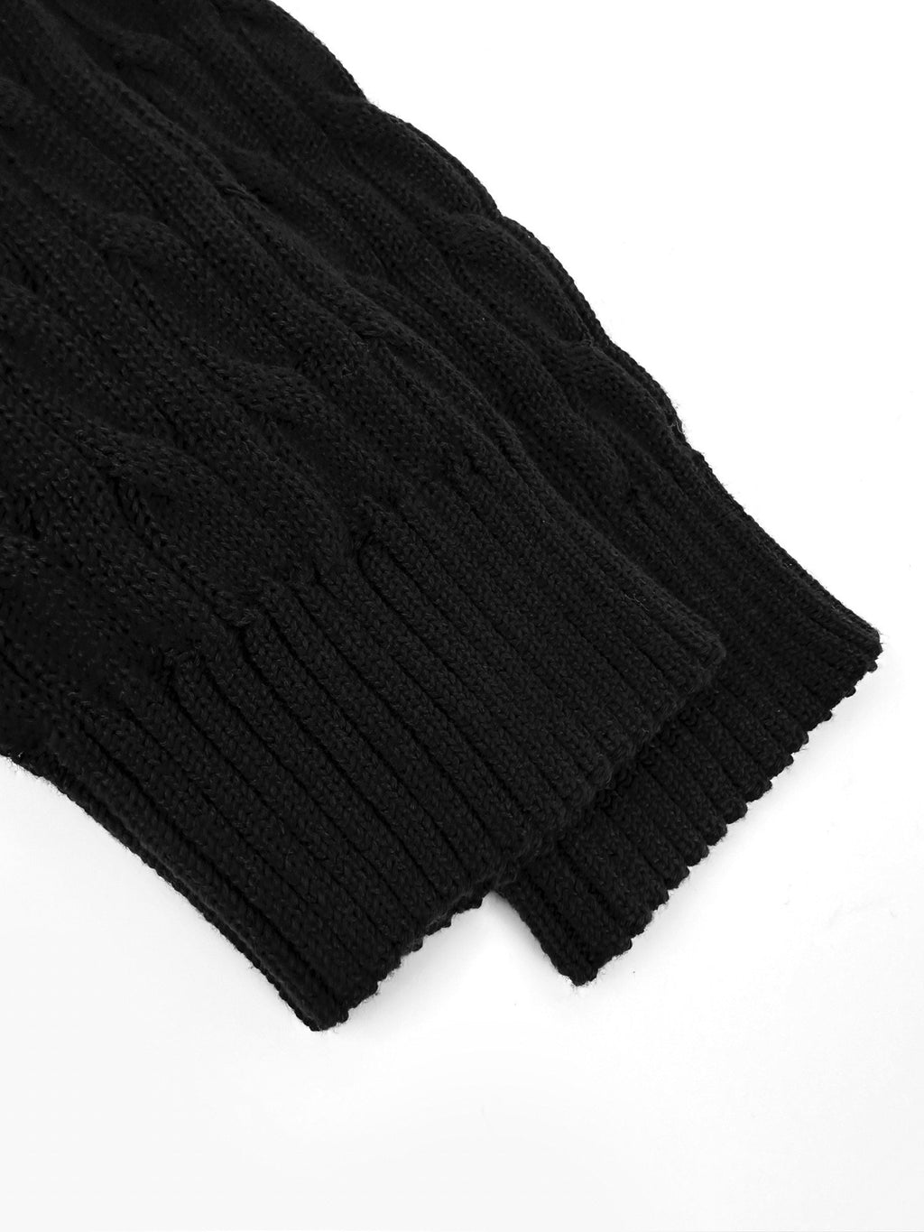 Falection FW26 Logo Embroidered Cable Knit Sweater in 2 Colors