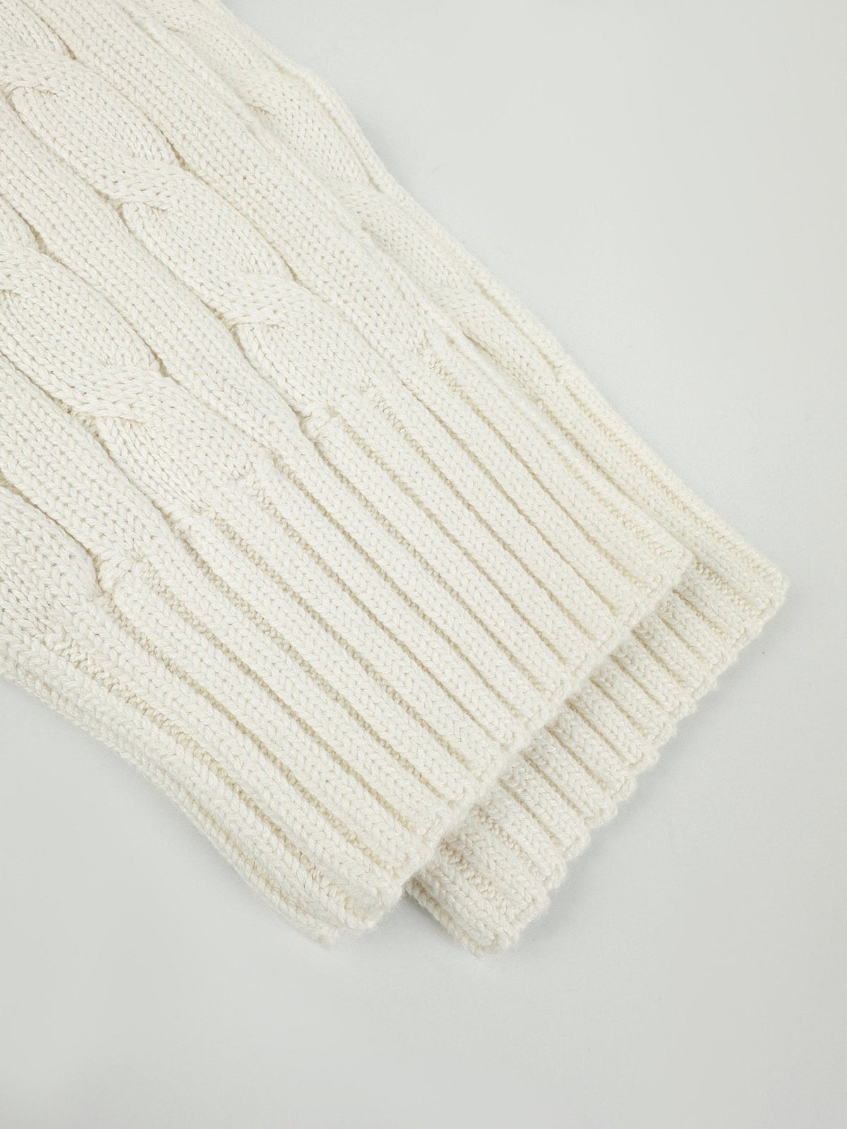 Falection FW26 Logo Embroidered Cable Knit Sweater in 2 Colors