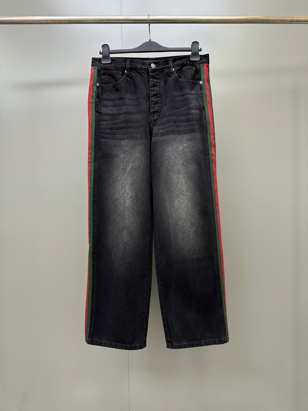 Falection FW26 Cotton Denim Pants with Web Insert
