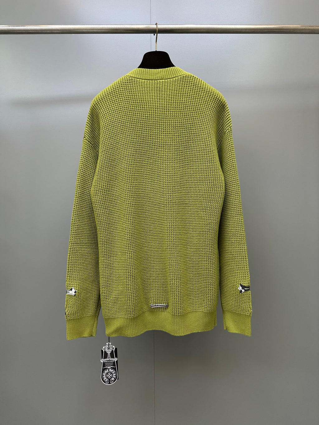 Falection CH FW26 Cross Patch Sweater in Green