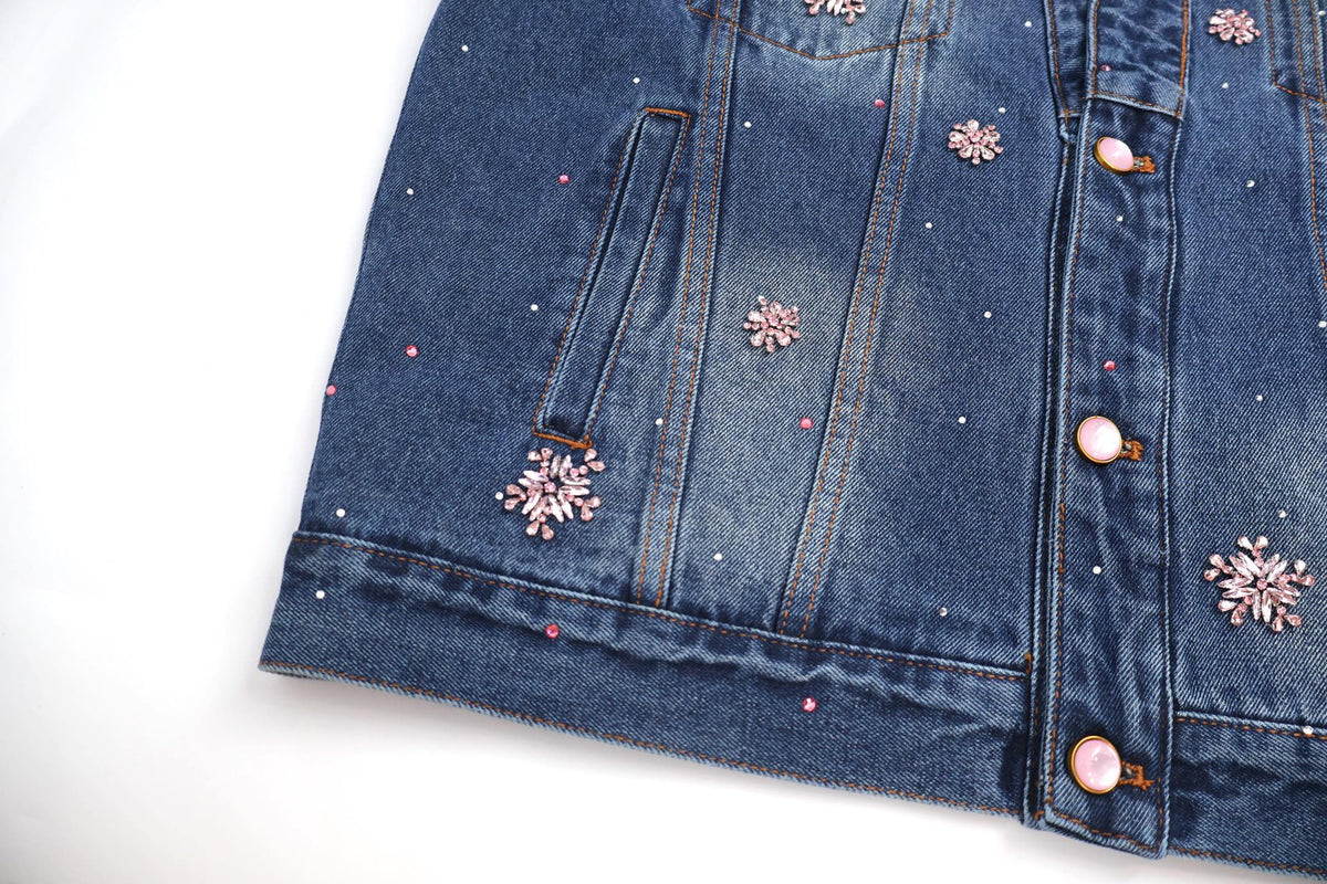Falection FW26 Embroidered Denim Kimono Jacket