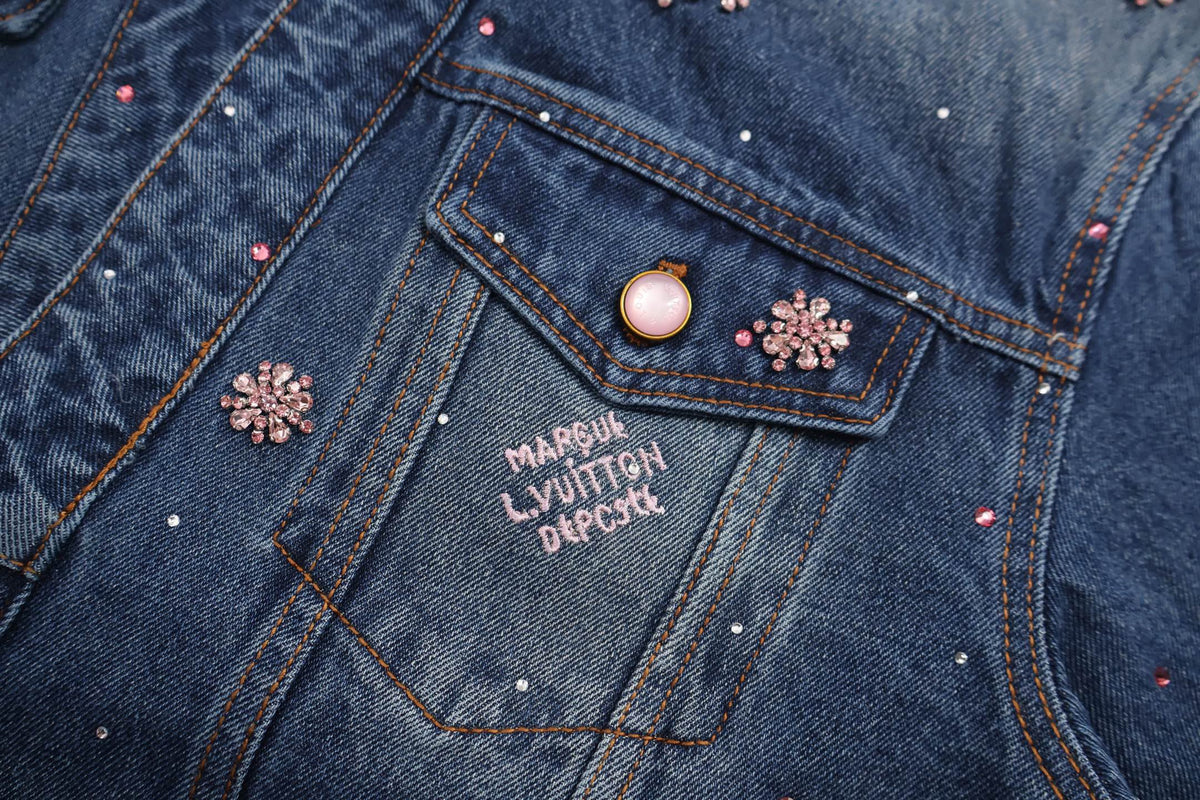 Falection FW26 Embroidered Denim Kimono Jacket