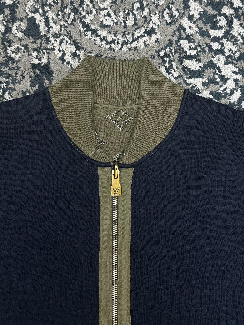 Falection FW26 Reversible Monogram Jacquard Bomber Jacket