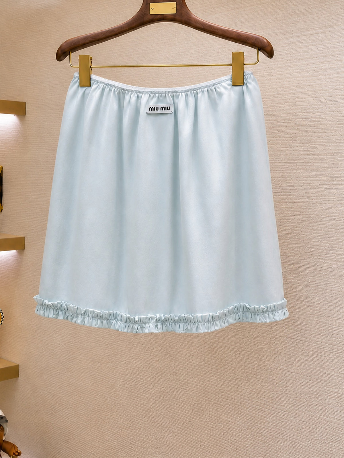 Falection FW26 Ruffled Silk-Crepe Midi Skirt