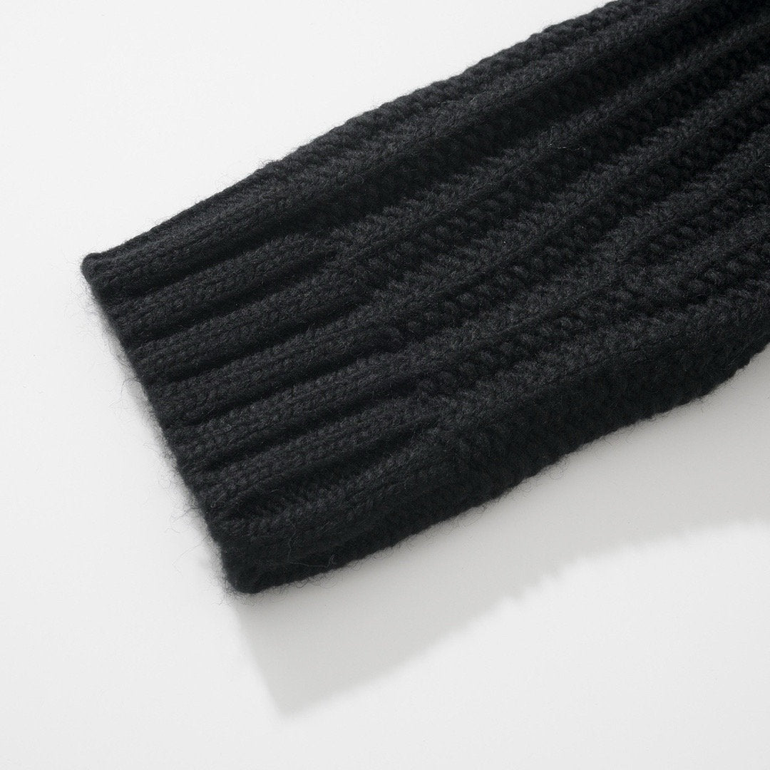 Falection FW26 Cable Knit Zip Fastening Cardigan