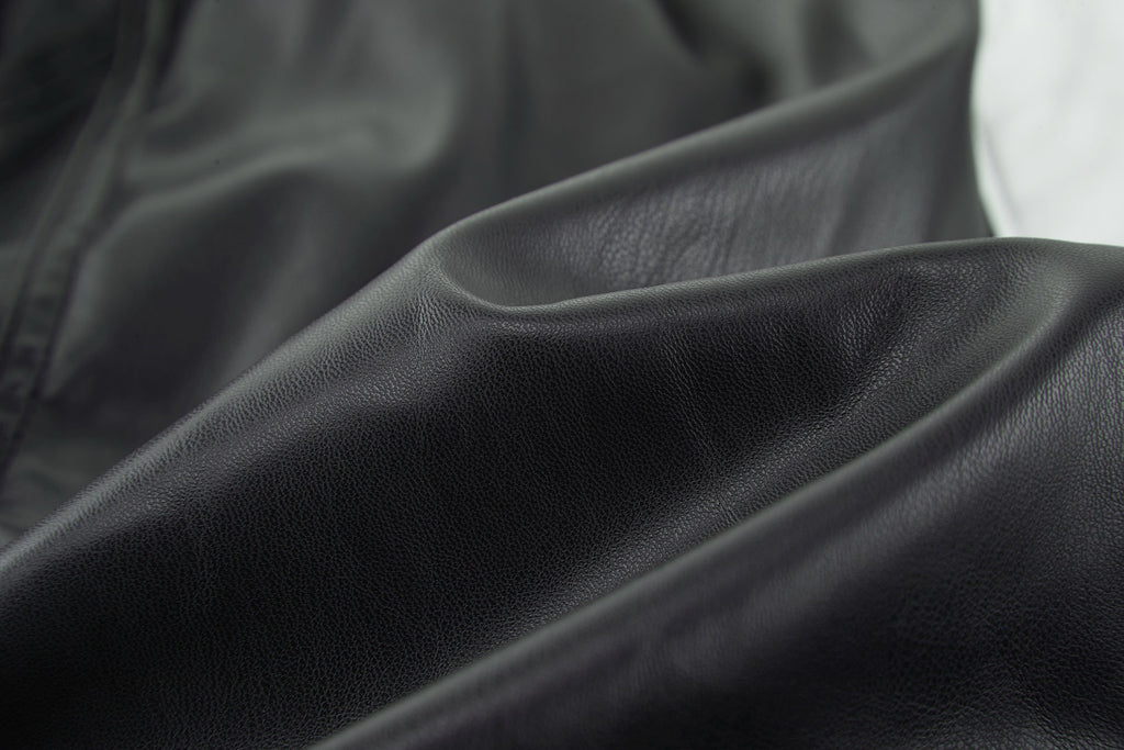 Falection FW26 Faux Leather Basketball Series Bomber Jacket