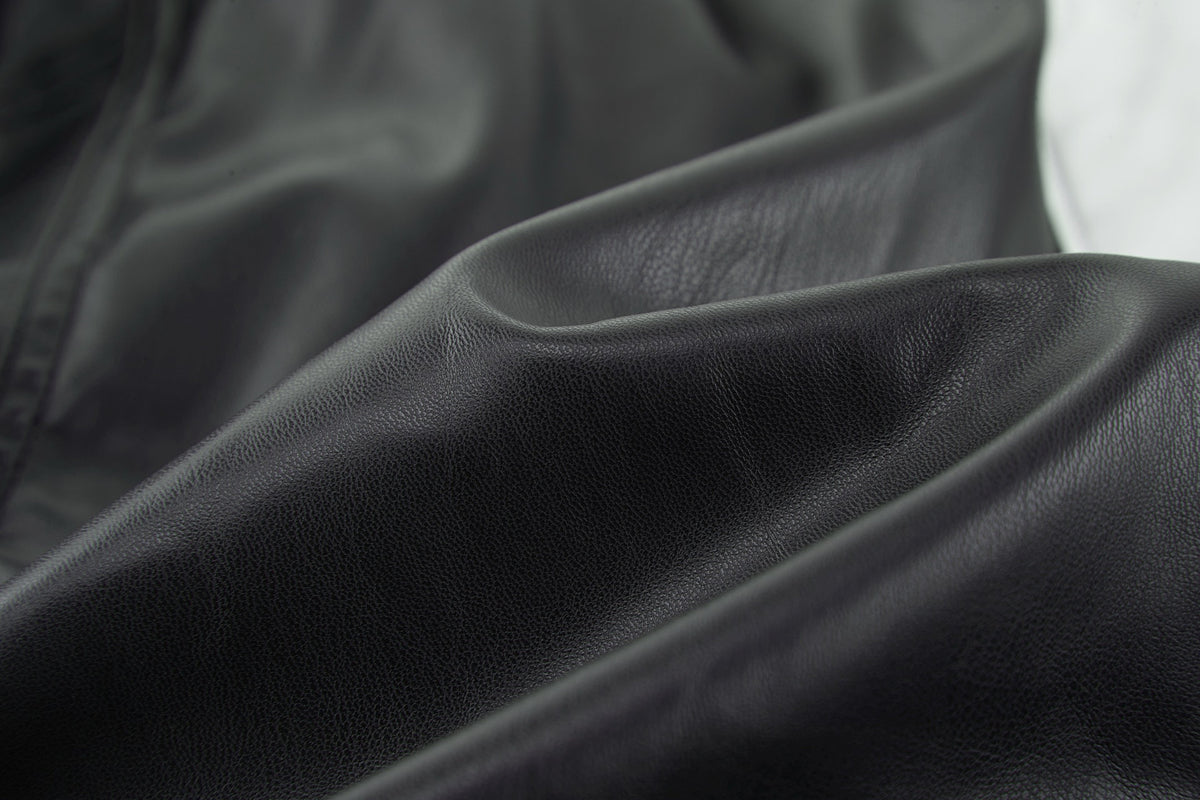 Falection FW26 Faux Leather Basketball Series Bomber Jacket