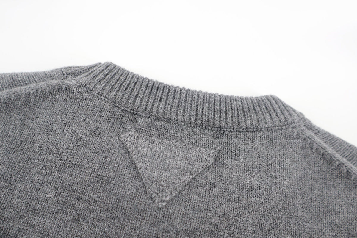 Falection FW26 Suede and Wool Cardigan