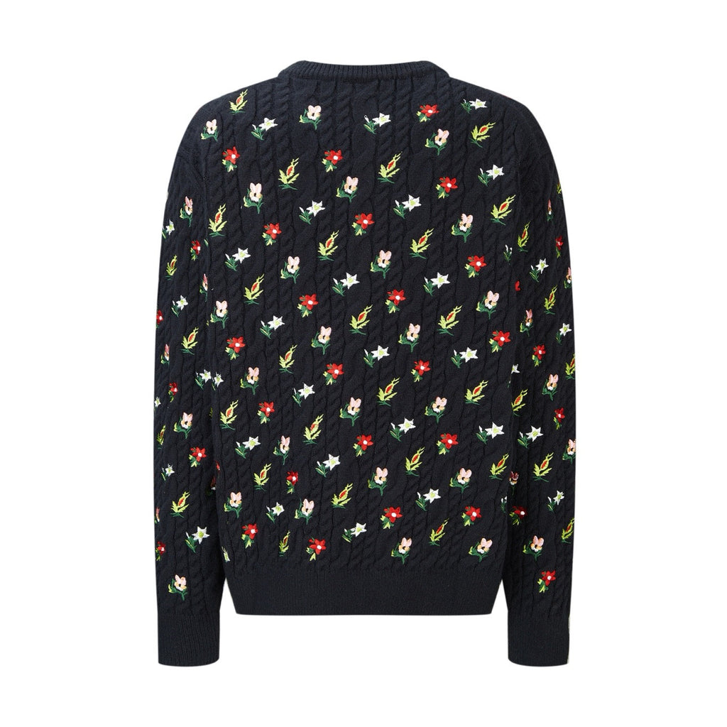Falection FW26 floral Embroidered Sweater