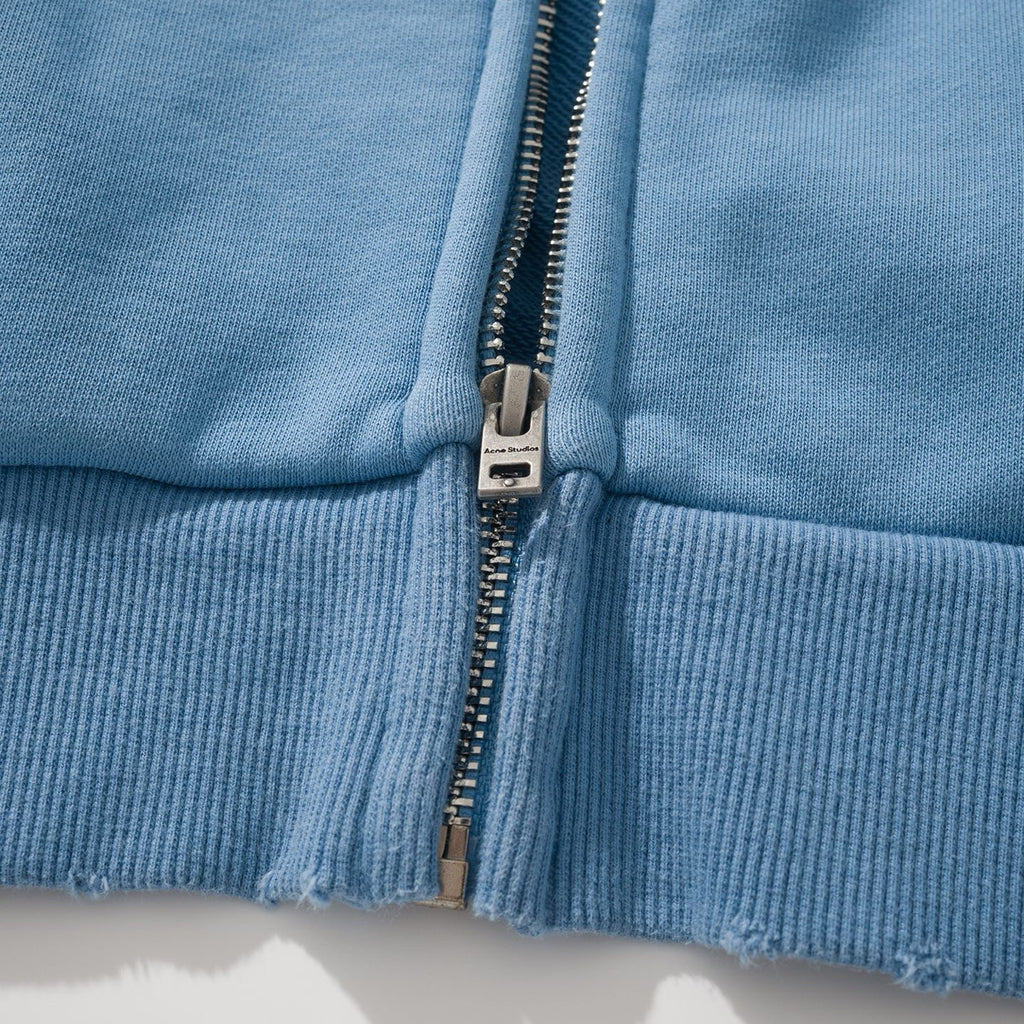 Falection FW26 Washed Zip Up Cardigan in 4 Colors