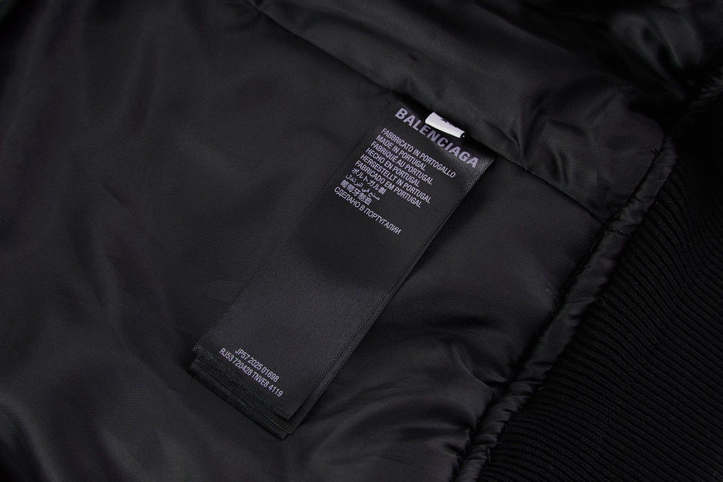 Falection FW26 Faux Leather Basketball Series Bomber Jacket