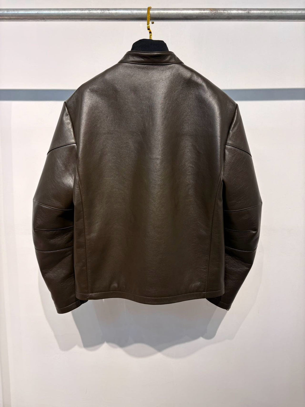 Falection FW26 Treated Bull Leather Jacket