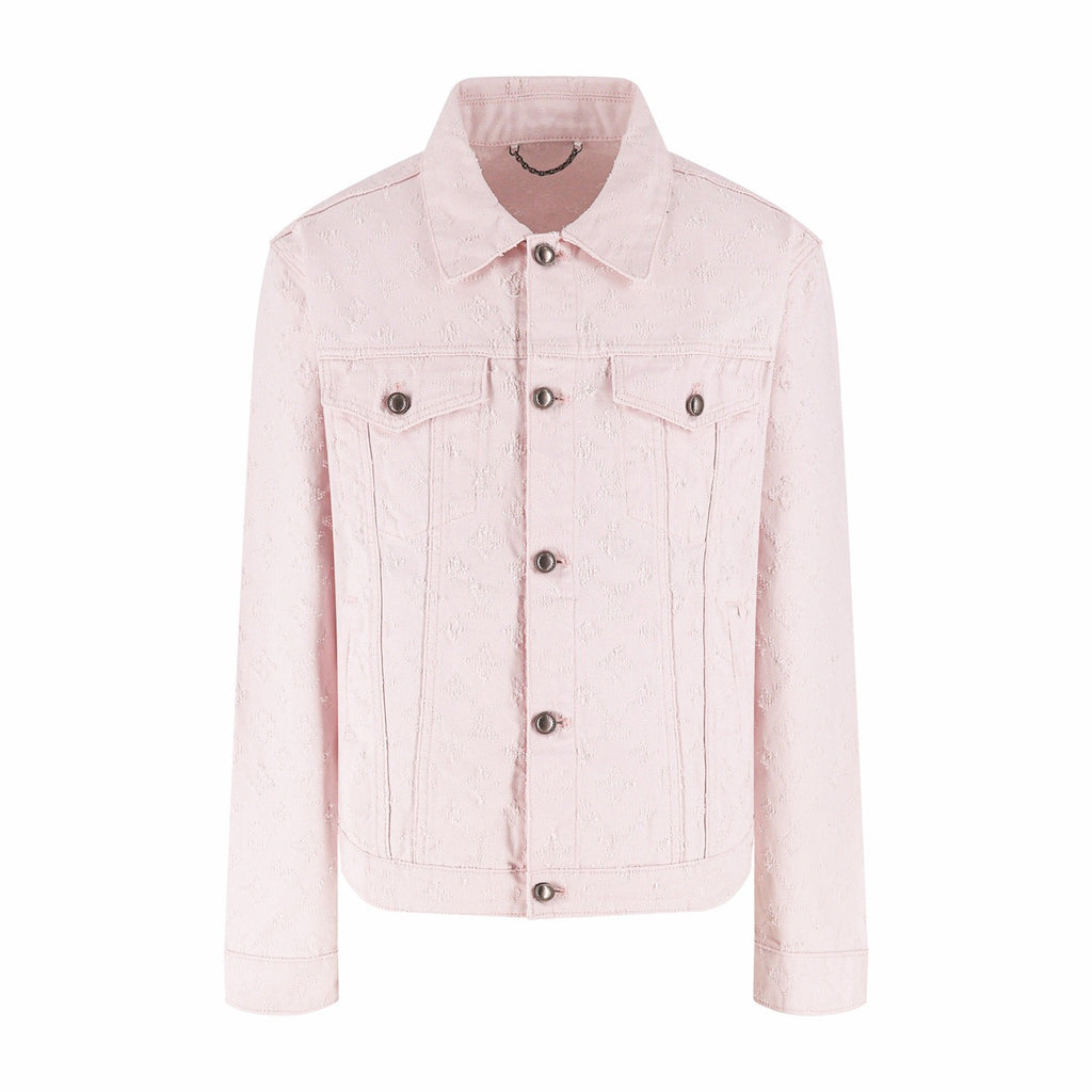 Falection FW26 Monogram Needle Punched Trucker Jacket