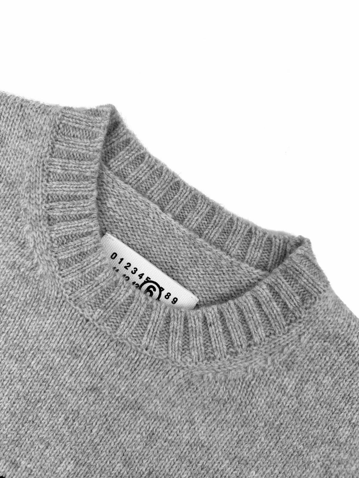 Falection MM FW26 Logo Print Knitted Sweatshirt